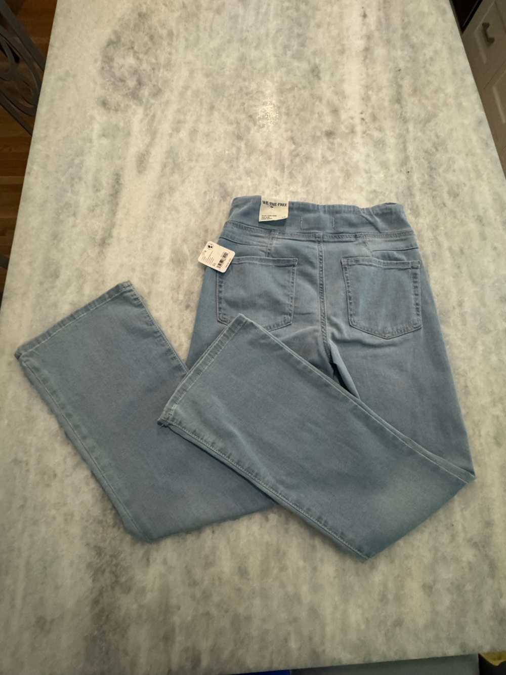 We The Free Light Blue Straight-Leg Jeans